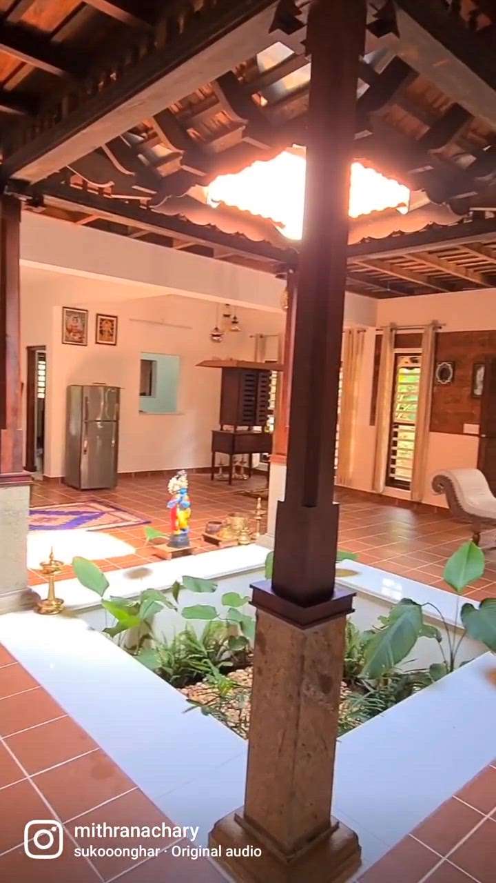 Most beautiful scenario from an home #TraditionalHouse #nadumuttam #owndesign one of our beautiful work