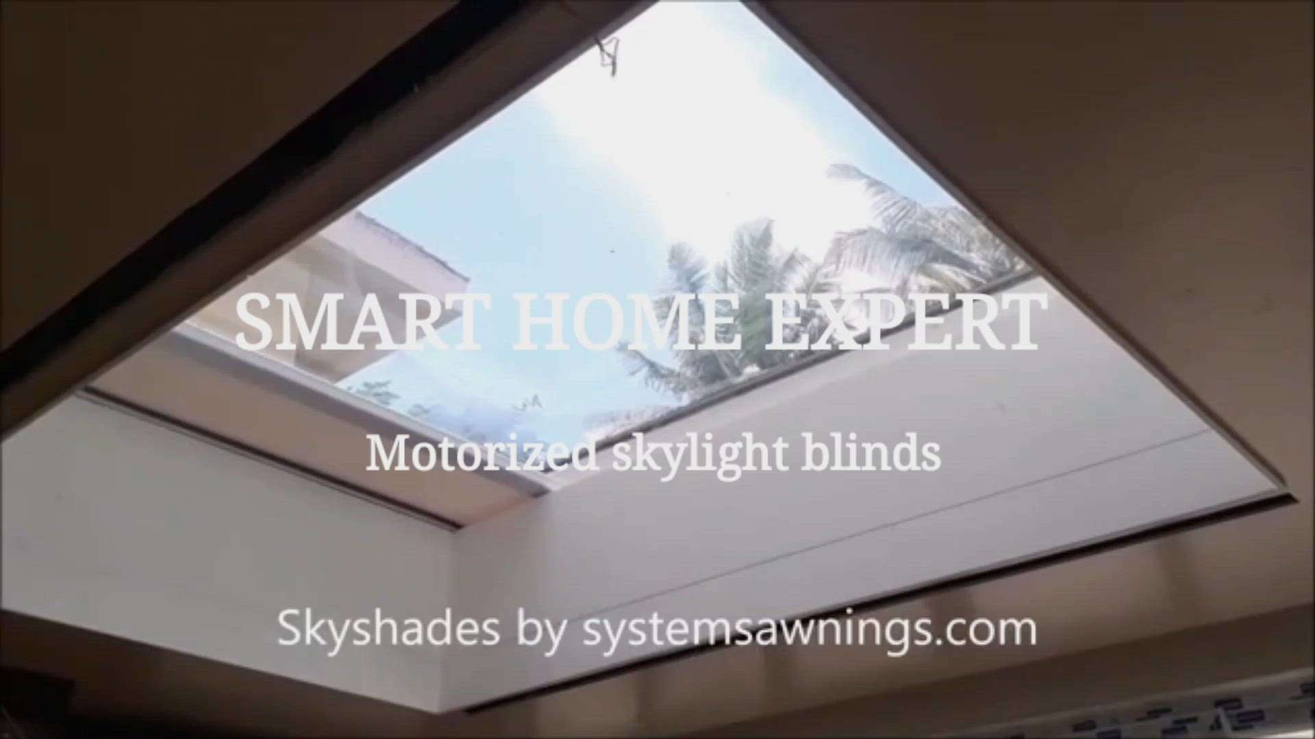 smart home expert 
 #skylightinteriors  motorized 
 #control by remote, mobile app, nfc feature and voice command.