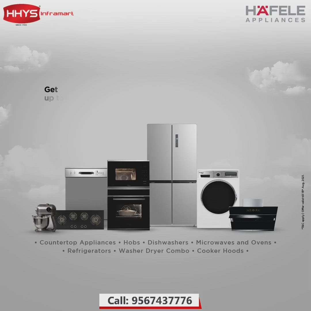✅ HAFELE LIMITED OFFER !!!

GET 40% OFF on HAFELE SELECTED APPLIANCES

⦿ Countertop Appliances
⦿ Hobs
⦿ Dish Washers
⦿ Micro Waves & Ovens
⦿ Refrigerators
⦿ Washer Dryer Combo
⦿ Cooker Hoods

Visit our HHYS Inframart showroom in Kayamkulam for more details.

𝖧𝖧𝖸𝖲 𝖨𝗇𝖿𝗋𝖺𝗆𝖺𝗋𝗍
𝖬𝗎𝗄𝗄𝖺𝗏𝖺𝗅𝖺 𝖩𝗇 , 𝖪𝖺𝗒𝖺𝗆𝗄𝗎𝗅𝖺𝗆
𝖠𝗅𝖾𝗉𝗉𝖾𝗒 - 690502

Call us for more Details :
+91 95674 37776.

✉️ info@hhys.in

🌐 https://hhys.in/

✔️ Whatsapp Now : https://wa.me/+919567437776

#hafele #hafeleoffer #hhys #hhysinframart