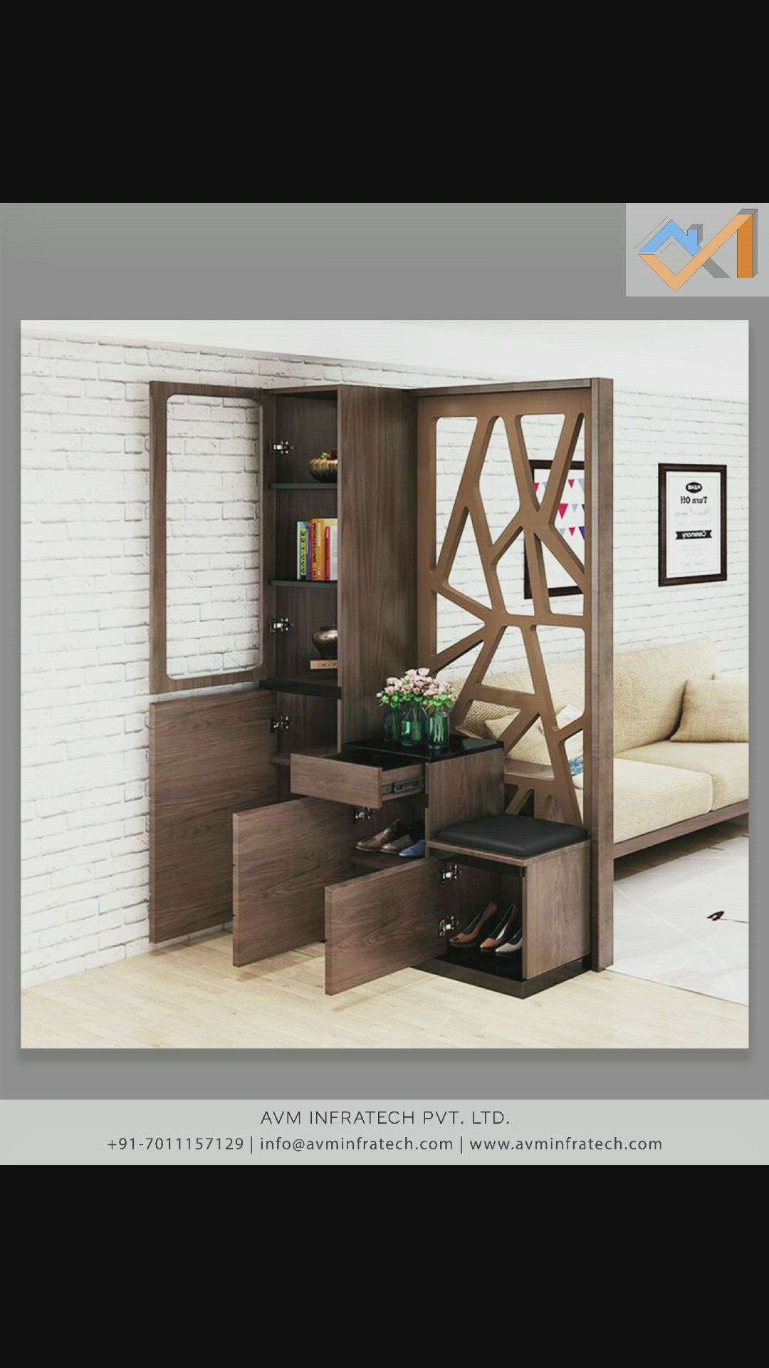 Room partition designs are perfect for segregating huge rooms, to demarcate the space or disguise messy areas from open view.

Follow us for more such amazing updates. 
.
.
#architect #architecture #interior #interiordesign #commercial #partition #wooden #designprocess #designinterior #bookshelf #decoration #trendy #latest #decor #panel #brown #vibes #roompartition #wood