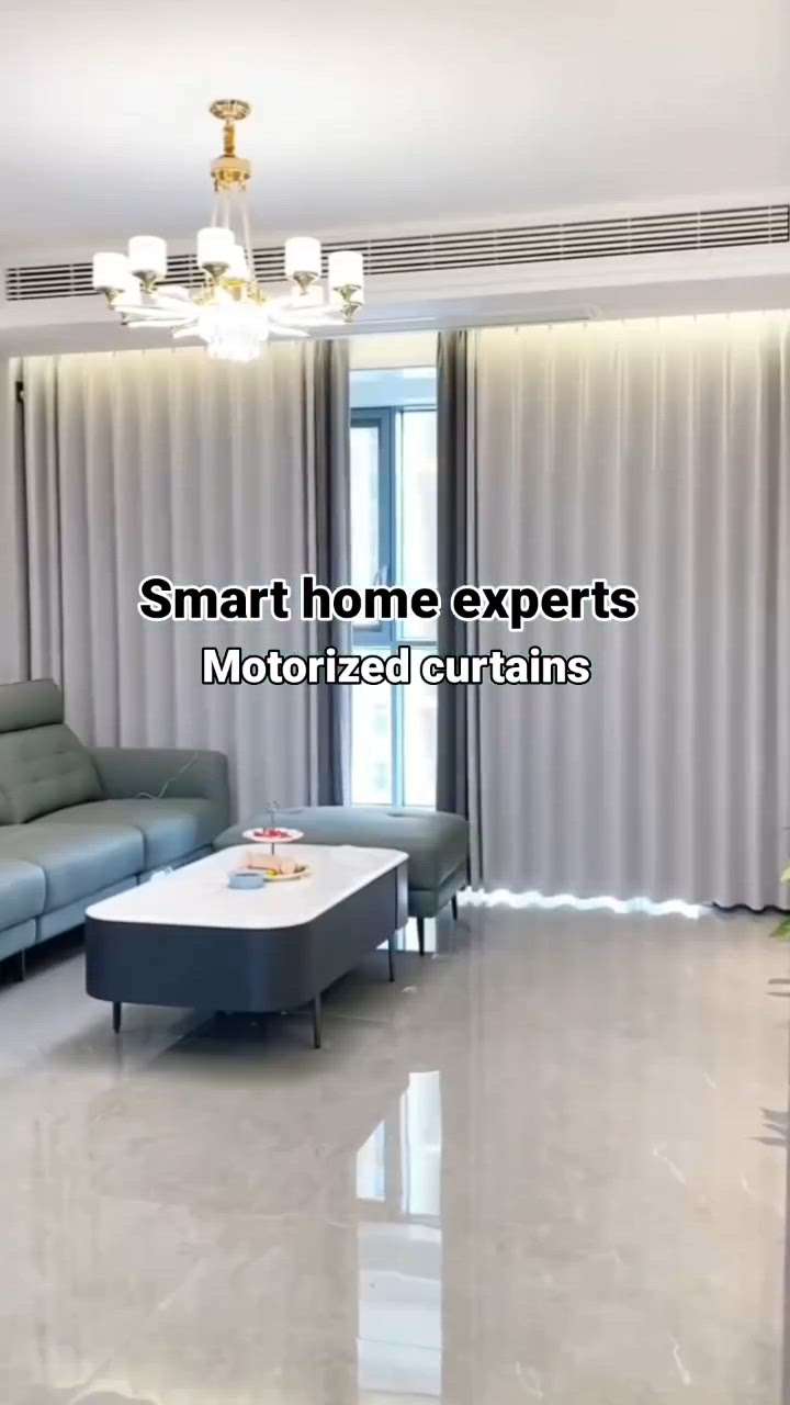 smart  #motorized curtains