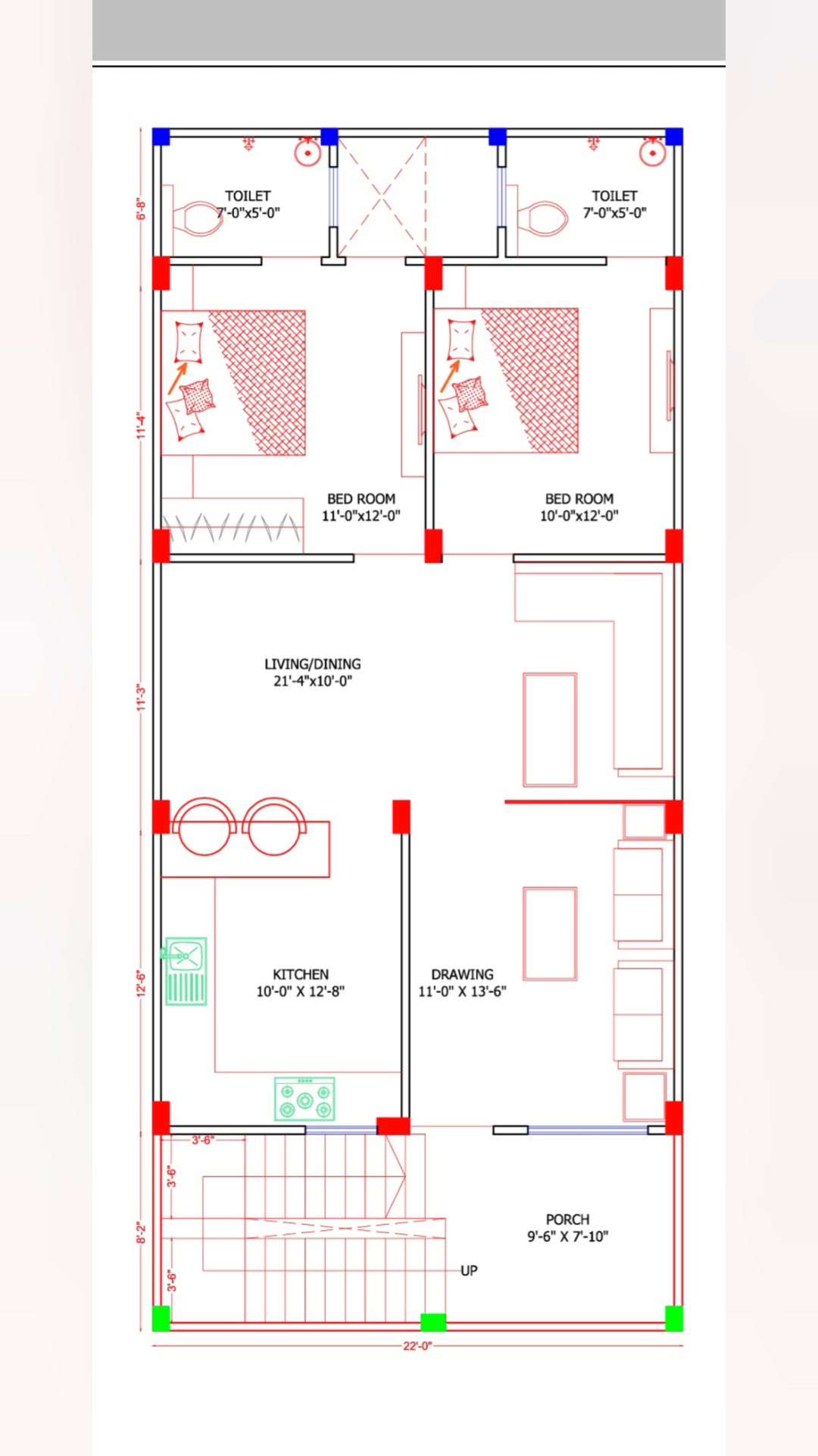 22x50 House Plan  #HouseDesigns  #gharkanaksha  #myhouse  #achitecture  #Architect  #architecturedesigns  #Architectural&Interior  #best_achitect  #ElevationDesign