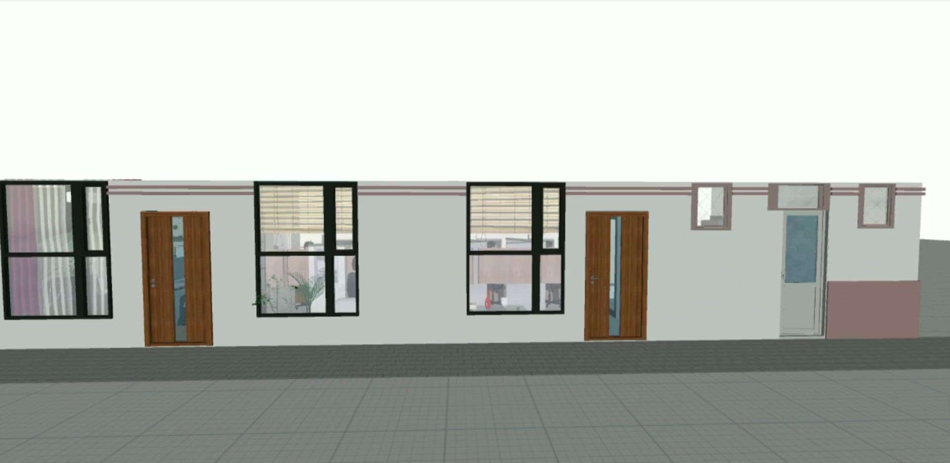Office Plan in 3D view