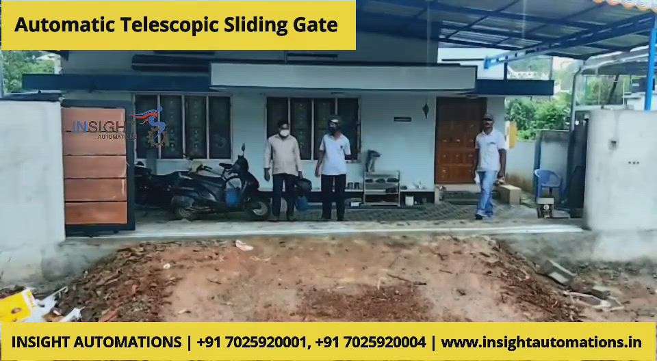 Automatic Telescopic Sliding Gate,6meters wide
Space Saving Gate
installed at Kottiyam, Kollam
#slidingate
#automaticgate
#insightautomations