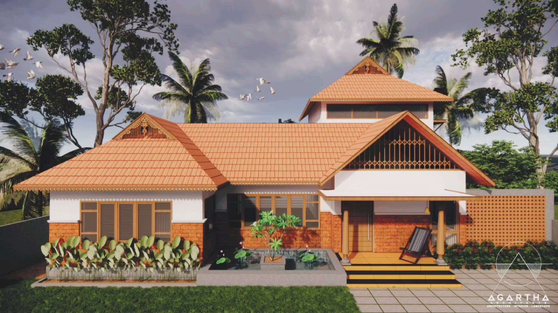 Residence for Mr. VIMAL 
Style : Kerala traditional nalukettu
Location : Guruvayur, Thrissur
Area : 1700 sqft

 #budgethome  #1700sqft  #3BHKPlans  #nalukettuhouseplan  #nadumuttam  #courtyard   #waterbody  #3d  #traditionalstylehouse