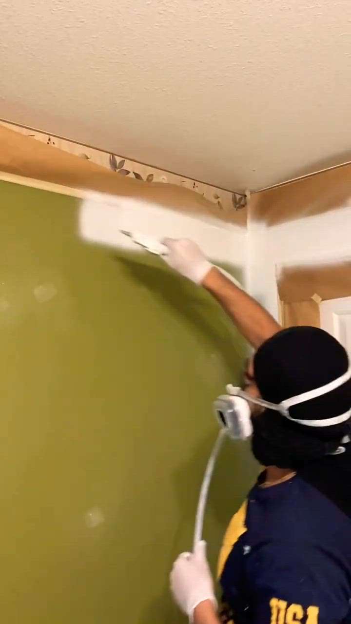 #home painting  #Airless spray painting  # wall painting