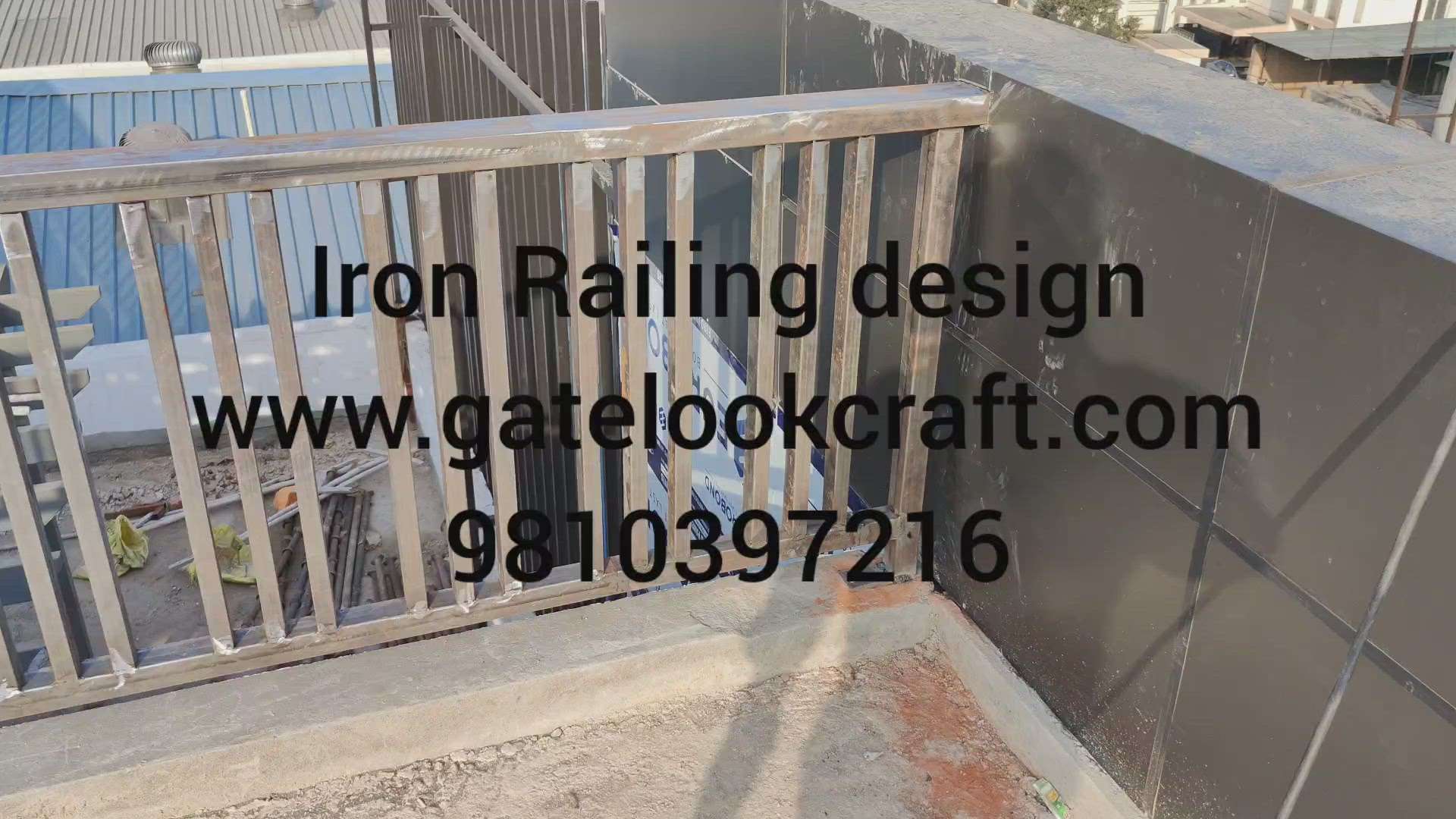Iron Railing design by Hibza sterling interiors pvt ltd #gatelookcraft #ironrailing #Railingdesign #Railing #maingate #modulargate #irongate #aluminiumprofilegate #powdercoatinggates #fancygate #gateDesign