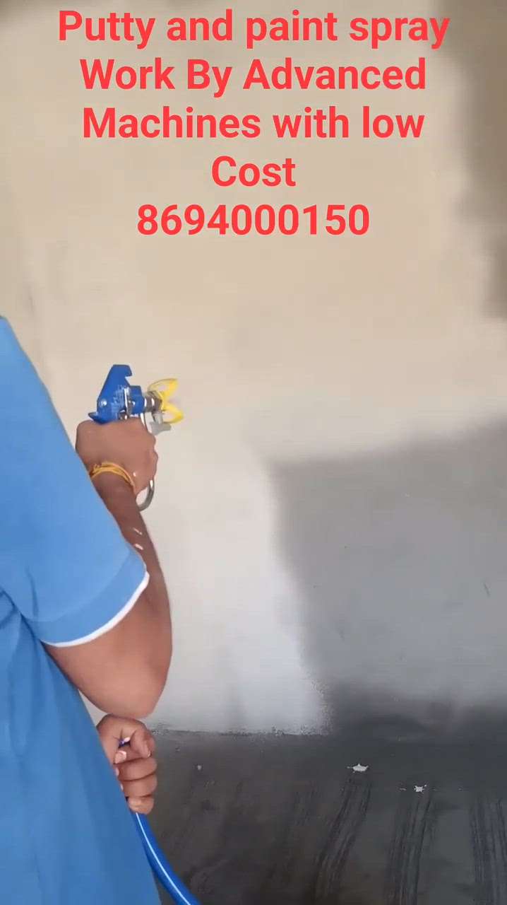 Complete Putty n Paint Work Done by advanced machines with low Cost and Time Saving
