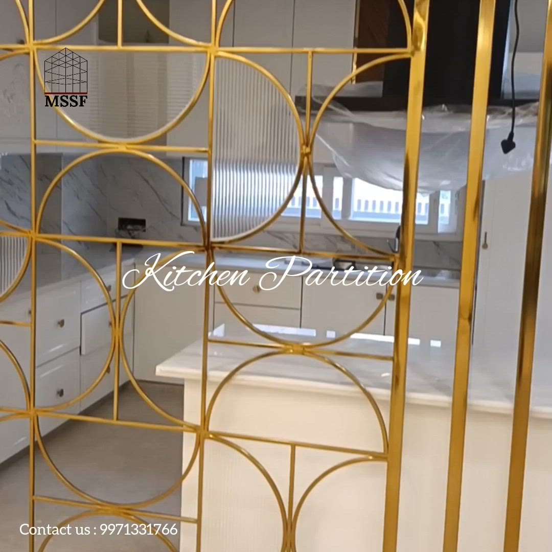 PVD Partition  #pvd #partitiondesign #gold #HomeDecor #brandmssf