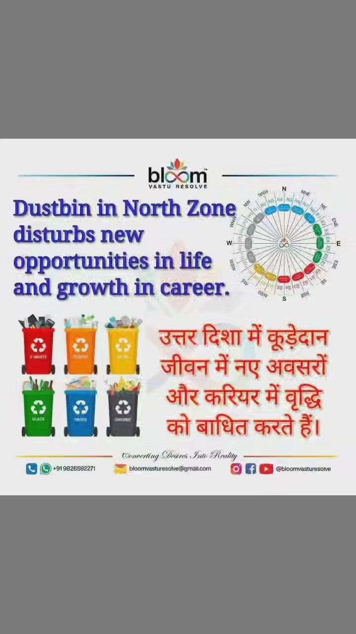 For more Vastu please follow @Bloom Vastu Resolve on YouTube, Instagram & Facebook
.
.
For personal consultation, feel free to contact certified MahaVastu Expert MANISH GUPTA through
M - 9826592271
Or
bloomvasturesolve@gmail.com

#vastu 
#mahavastu 
#vastuexpert
#vastutips
#vasturemdies
#bloomvasturesolve #bloom_vastu_resolve 
#opportunity 
#money
#opportunities 
#growth