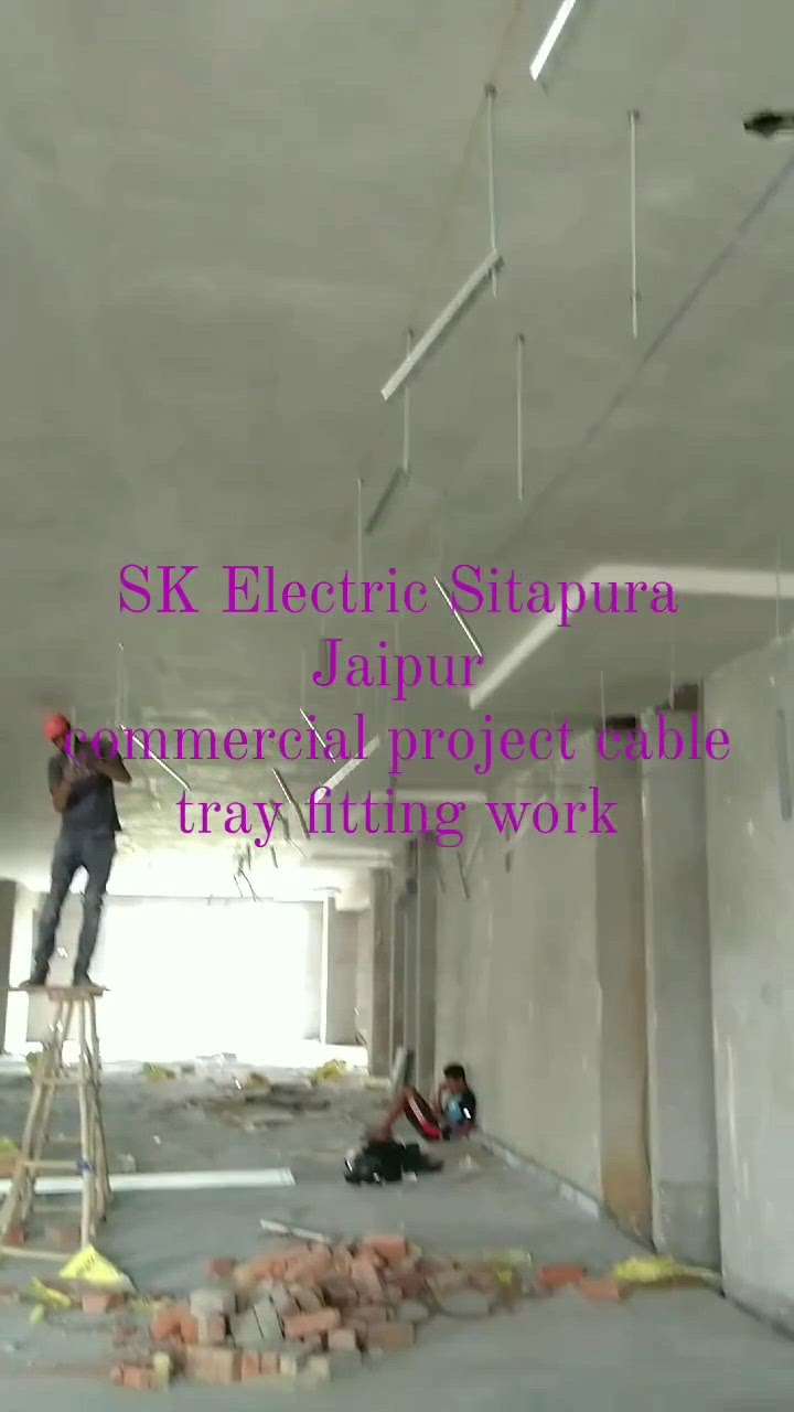 SK Electric Sitapura Jaipur commercial project cable tray fitting work,        ☎️9314146361