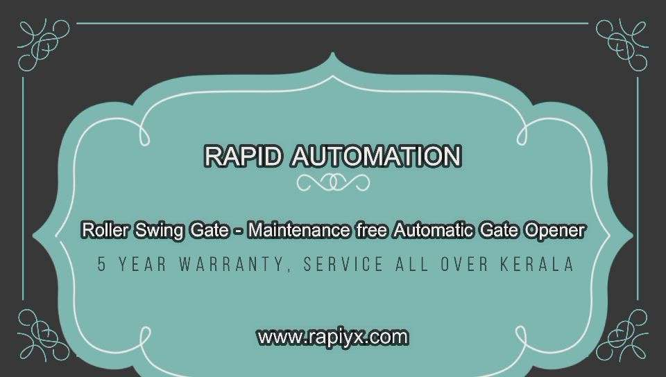 https://youtu.be/k4g0EO_4pko

Upgrade Your Gates ! നിങ്ങളുടെ വീടുകളിലെയും, ഓഫീസുകളിലേയും ഗേറ്റുകളും, ഷട്ടറുകളും ഒരു വിരൽ തുമ്പിൽ നിയന്ത്രിക്കൂ....

Feel free to call us 9526401410, 9287920160 #HomeAutomation  #automated  #gates  #automatic_gates