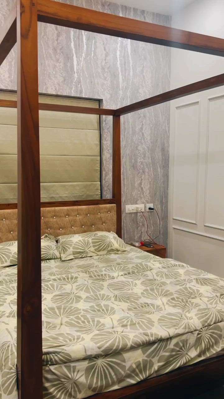 #BedroomDecor  #WALL_PAPER  #romanblind  #InteriorDesigner  #LUXURY_INTERIOR  #HomeDecor