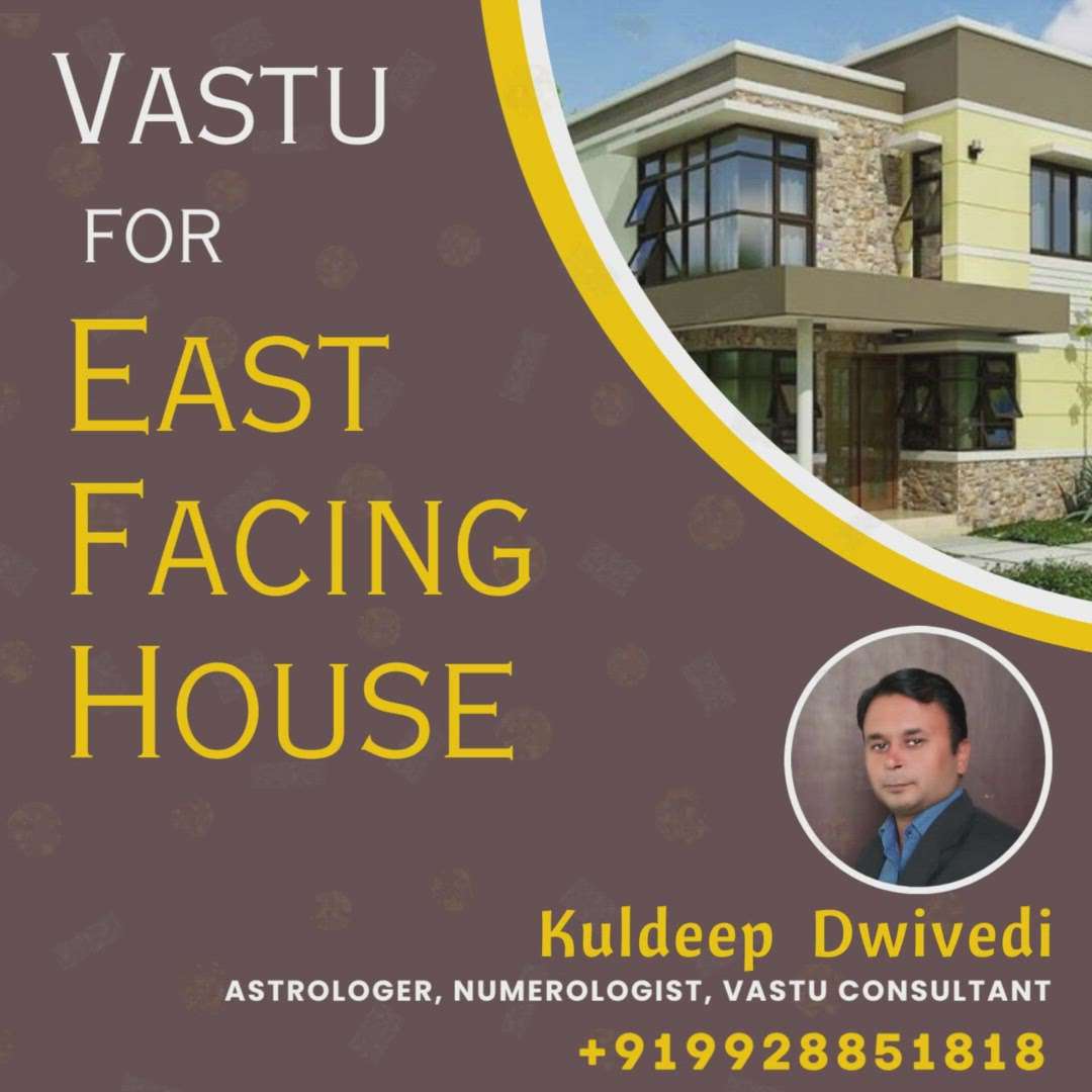 East facing houses are often considered as auspicious as per Vastu.
Vastu tips for an East-facing house:
1.	Main entrance: The door should be made of high-quality wood and should open inwards.
2.	Colors:. green, blue, and yellow Colors auspicious for East-facing houses.
3.	Windows: Windows in an East-facing house should be .....wait wait wait
.
.
.
The land on which a building is constructed is believed to have its own energy, which can influence the energy of the building and the people living or working in it. 
Vastu Consultant Kuldeep Dwivedi provides guidelines for designing and arranging buildings and spaces in a way that optimizes the flow of energy and promotes positive vibrations. These guidelines take into account the energy of the land, the direction in which the building faces, the placement of rooms, furniture, and other elements within the building, as well as the lifestyle and habits of the people who occupy the space.
#vastu #vastuforwestfacinghouse #vastu_items  #vastu_