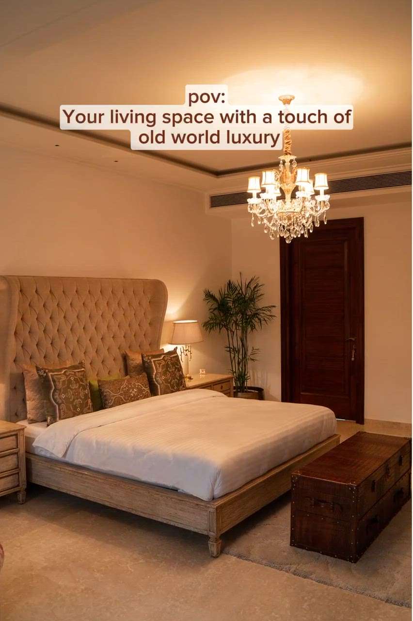 For our client Ms.Bhavna we created a bedroom inspired by royalty a symphony of redefined aesthetics.

Glided accents, sumptuous fabrics, and bespoken finishing create a sanctuary where every detail whispers elegance and invites you to indulge in the comforts of luxury. 
 #Royal #LUXURY_INTERIOR #royleluxry #modernhome #ekaa #trivandram #BedroomDecor #InteriorDesigner #modernhousedesigns  #keralaattraction #LivingRoomSofa