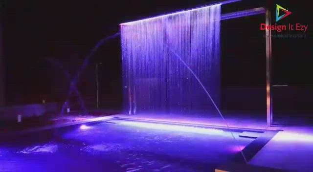 #waterfallðŸ’¦  #waterbody  #glasswaterfall   #Interior_Designing  #outdoorBellJetFountain  #fountain