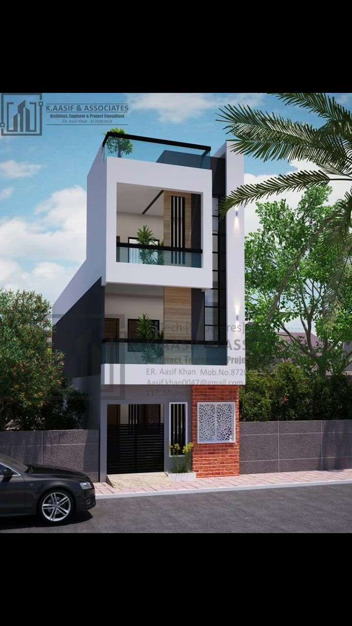 K.Aasif and Associates 
Size 15x50 in ft 
Area 750 sq.ft
Location indore 
Planning
 Elevation design 
Structure designing
Fully designed by K.Aasif and Associates 
#elevation #architecture #design #interiordesign #construction #elevationdesign #architect #love #interior #d #exteriordesign #motivation #art #architecturedesign #civilengineering #u #autocad #growth #interiordesigner #elevations #drawing #frontelevation #architecturelovers #facade #revit #vray
#designinspiration