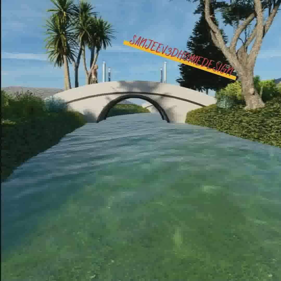 #River  #pool #bridge  #cables  #walkthrough_animations  #walkthrough  #animation  #3danimation