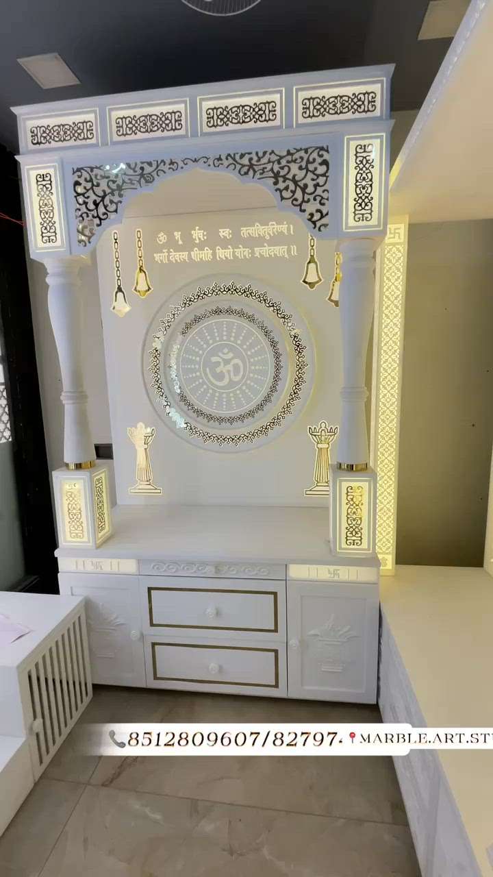 Corian mandir : Corian temple 🛕Corian mandir direct from manufacturer 📍marble.art.studio 
 #mandir  #temple  #HomeDecor  #InteriorDesigner  #viral  #trending