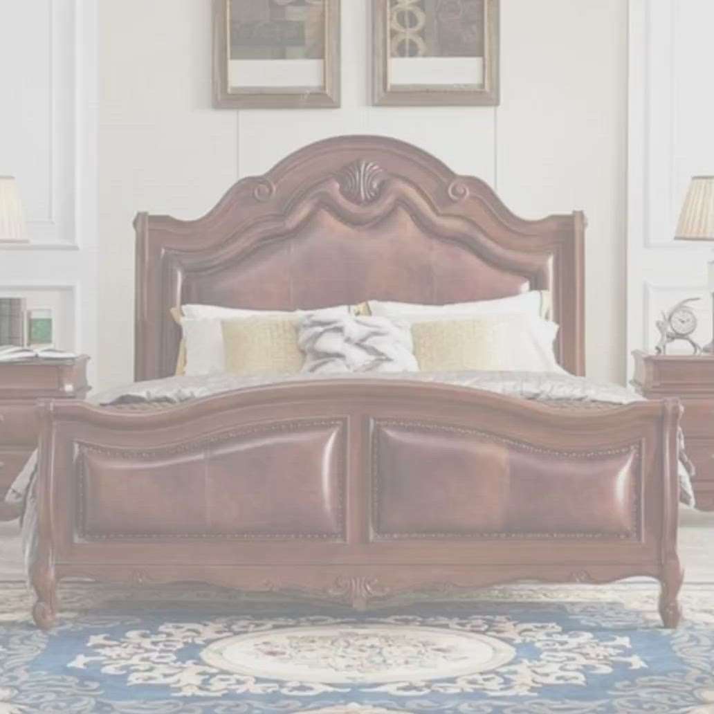 Elegant Teak Wood Bed | For More Details Contact Us - 9211779443 #home #short  #follow  #bed  #viral  #homeinteriordesign  #KingsizeBedroom  #bedroom  #house