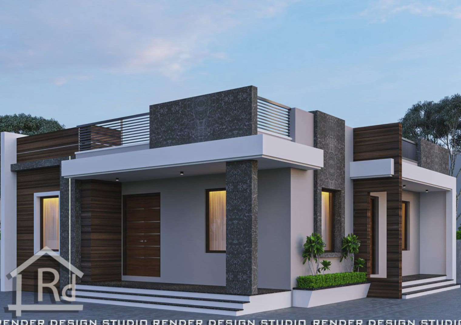 Render Design Studio 
 #exteriordesigns  #exteriordesigns  #exteriorvideo  #ElevationHome  #ElevationDesign  #3D_ELEVATION  #High_quality_Elevation  #3dhouse