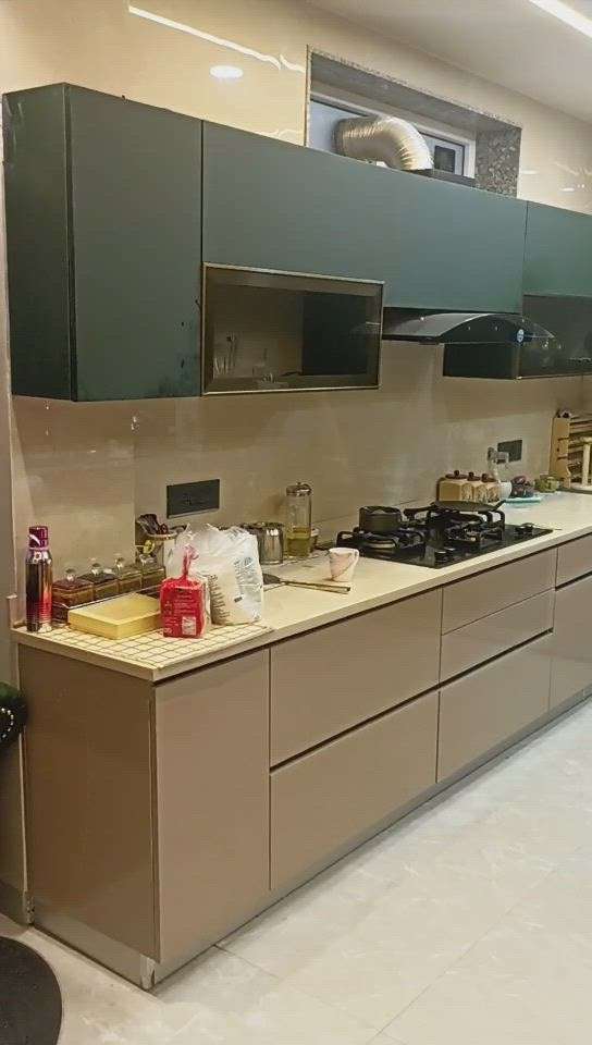 modular kitchen in laminate finish