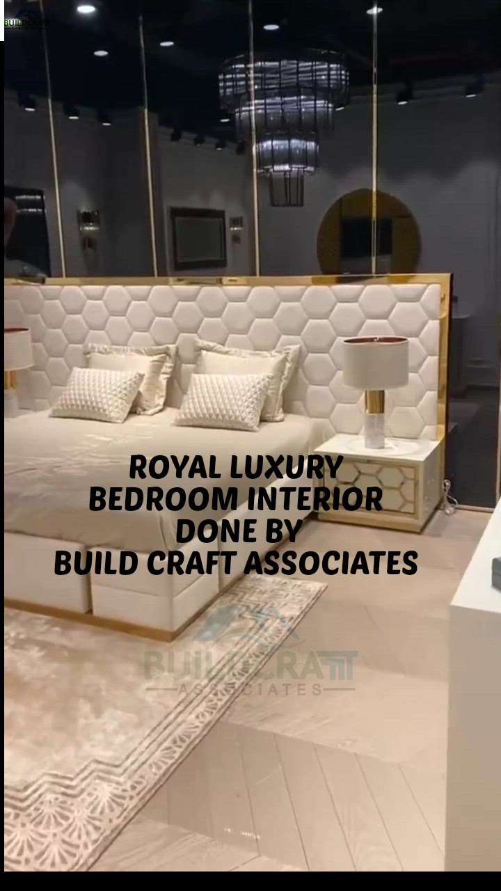 Royal Luxury Bedroom Interior.
 #Buildcraftassociates  #InteriorDesigner  #BuildCraftAssociates  #modularkitchen  #wardrobedesign  #livingroominterior  #viralhousedesign