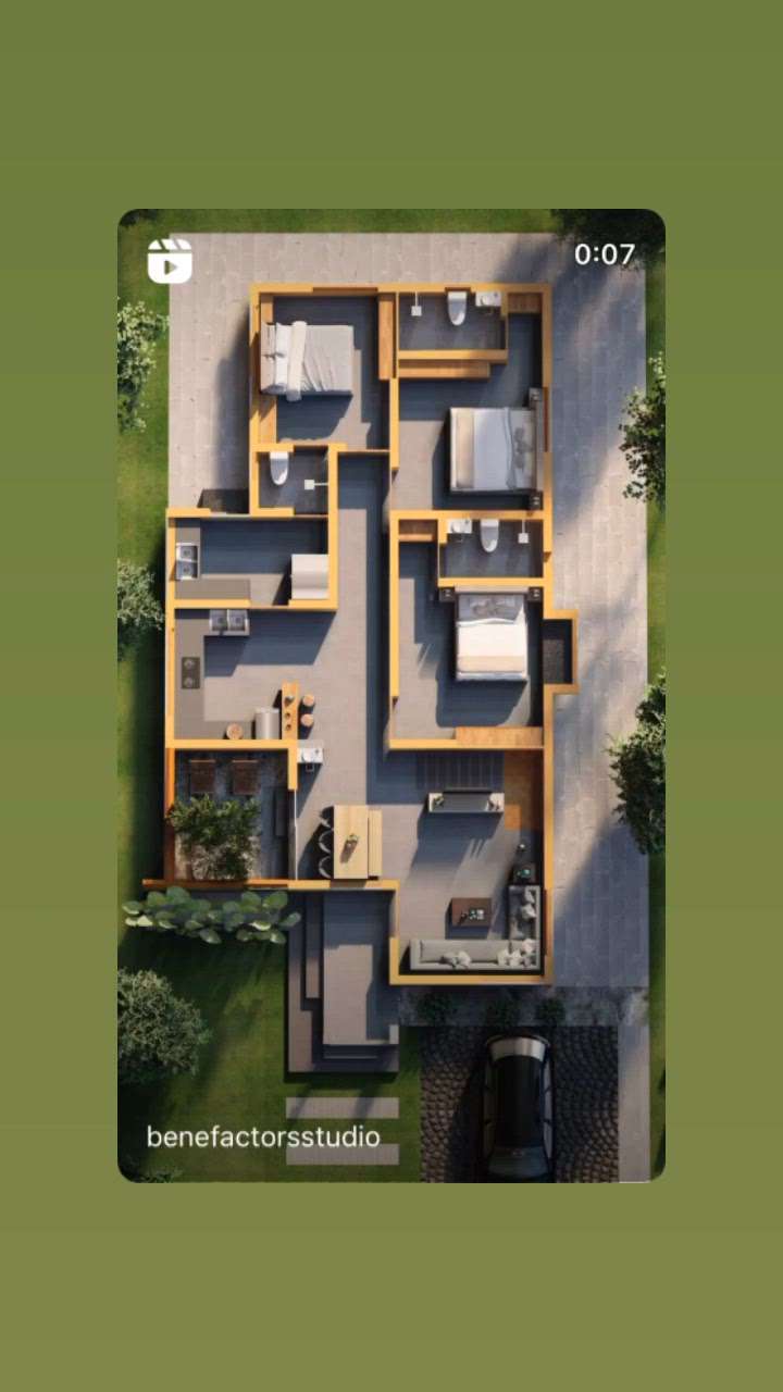 1438 sqft 3bhk |ഒരു നില വീട്  
#architecture #homedesign