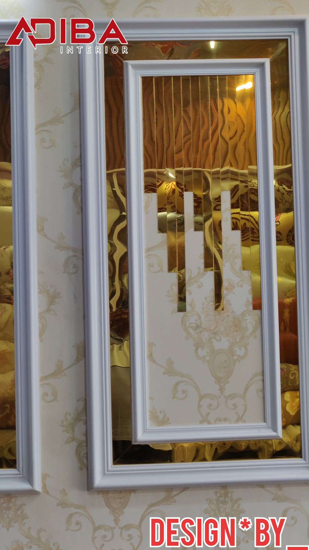 molding mirror desing by adibainterior  #moldinteriors #wpcmolding #GlassMirror  #GlassMirror #waterbubblefoutain #adibainterior #PVCFalseCeiling #pvcwallpanel   #wpclouvers