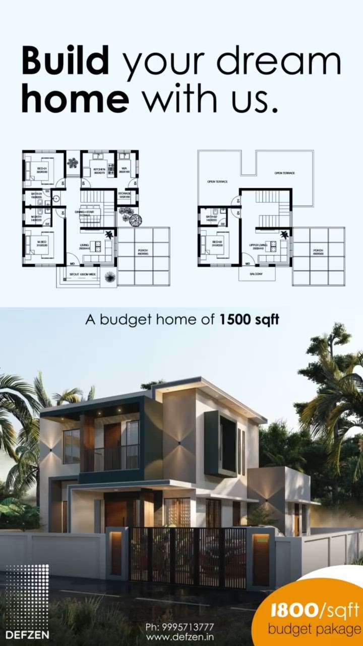 Budget friendly homes  #homeconstructioncompaniesinkochi #homeconstruction #budgetfriendly #budgethomepackages #resdientialprojects #residenceinterior