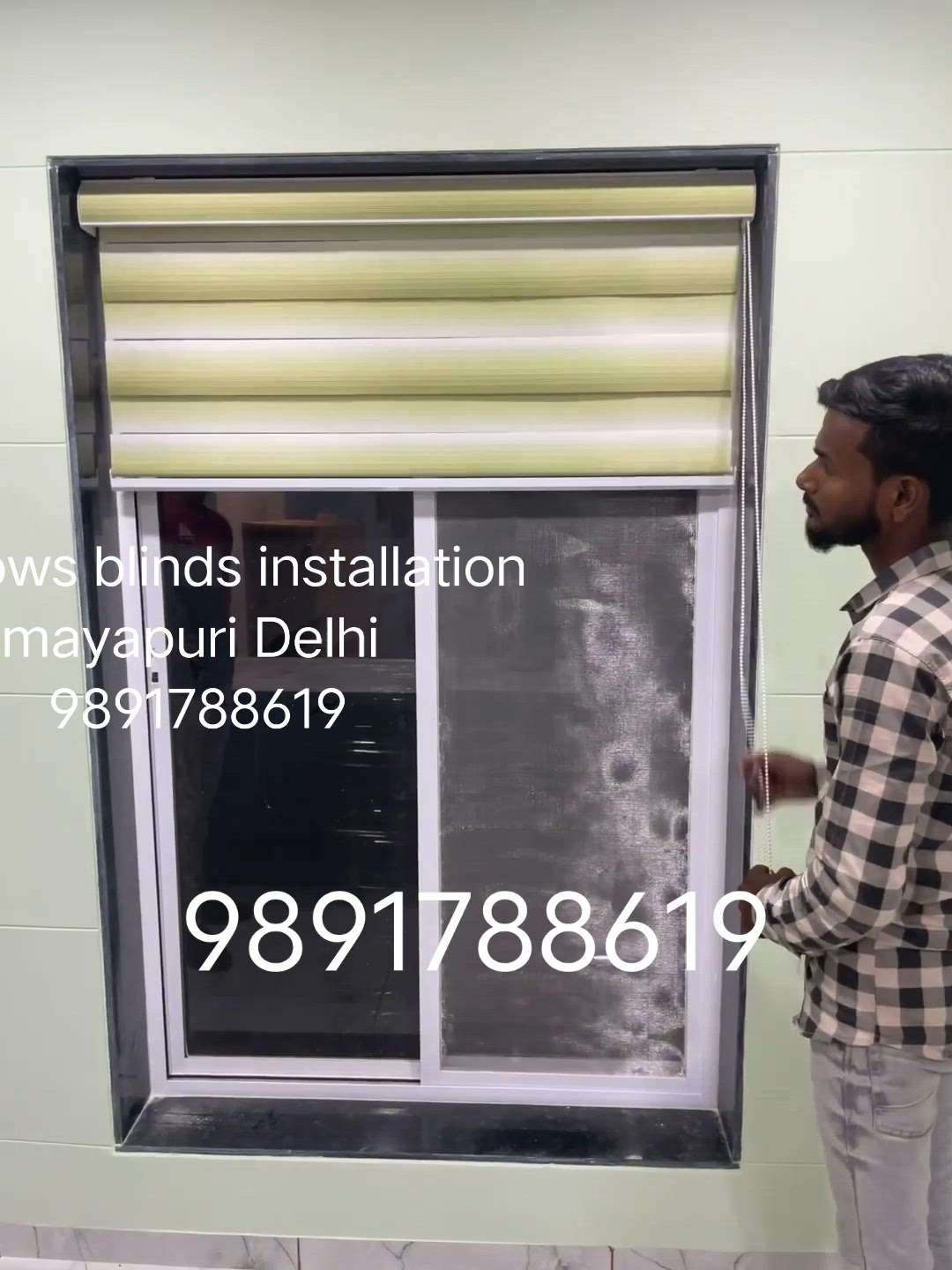 How to install #zebra #roller #blinds for windows installation mayapuri Delhi