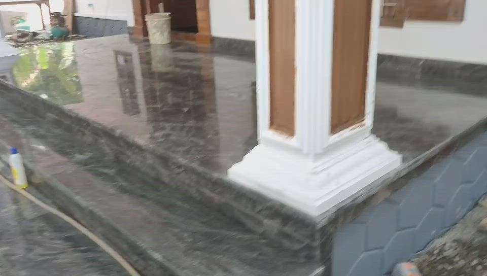 granite work finished   site kidangoor.kottayam