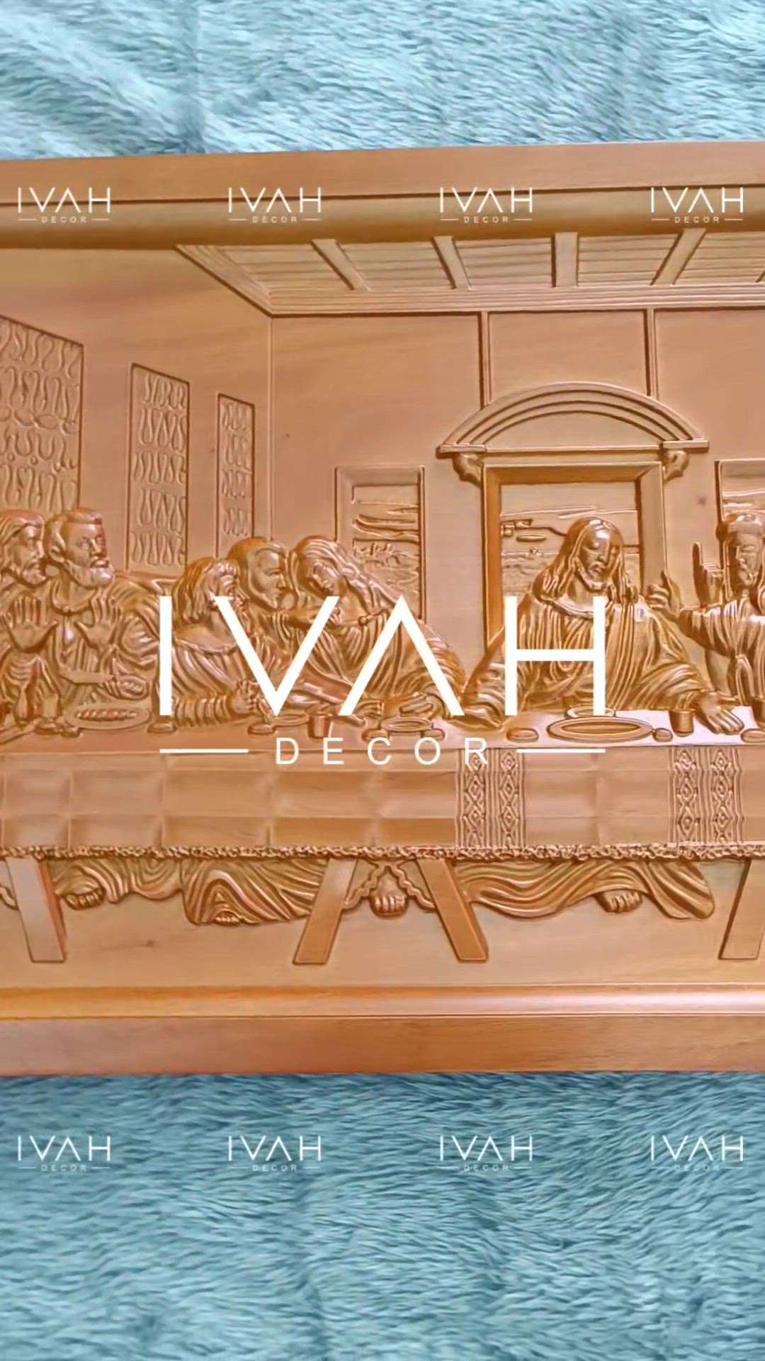 Last Supper Wood Carving in Mahagany Wood 
Size 120cm x 60cm 
For more details plz WhatsApp or DM : 0091 7561091369

#ivah #ivahdecor #lastsupperwoodcarving #jesuswoodcarving #godswoodcarving #premiumquality #premiumproducts #gift #giftideas #housewarminggift #trending #reels #church #newhome #interioideas