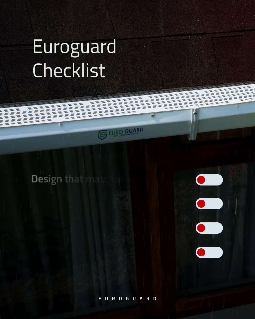 Make sure you don't miss anything on the checklist! With Euro Guard, you get a single solution for all your gutter concerns. From the aesthetic design to the high water-carrying capacity, Euro Guard rainwater gutters provide everything you need to resist rain!.
#EuroGuard #rainwatergutters #EuroGuardRainwaterGutters #monsoon #brandstorepost