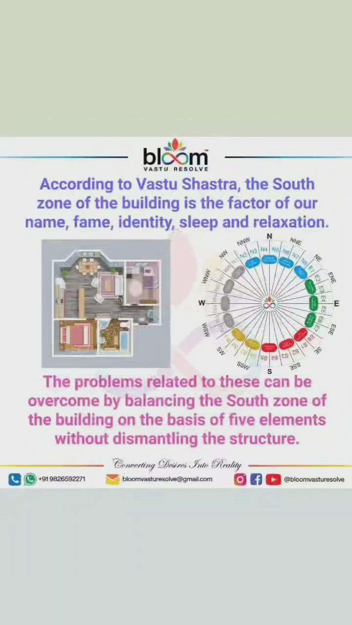 Your queries and comments are always welcome.
For more Vastu please follow @bloomvasturesolve
on YouTube, Instagram & Facebook
.
.
For personal consultation, feel free to contact certified MahaVastu Expert MANISH GUPTA through
M - 9826592271
Or
bloomvasturesolve@gmail.com

#vastu 
#mahavastu 
#mahavastuexpert
#bloomvasturesolve
#anxiety
#चिंता
#relax 
#southzone