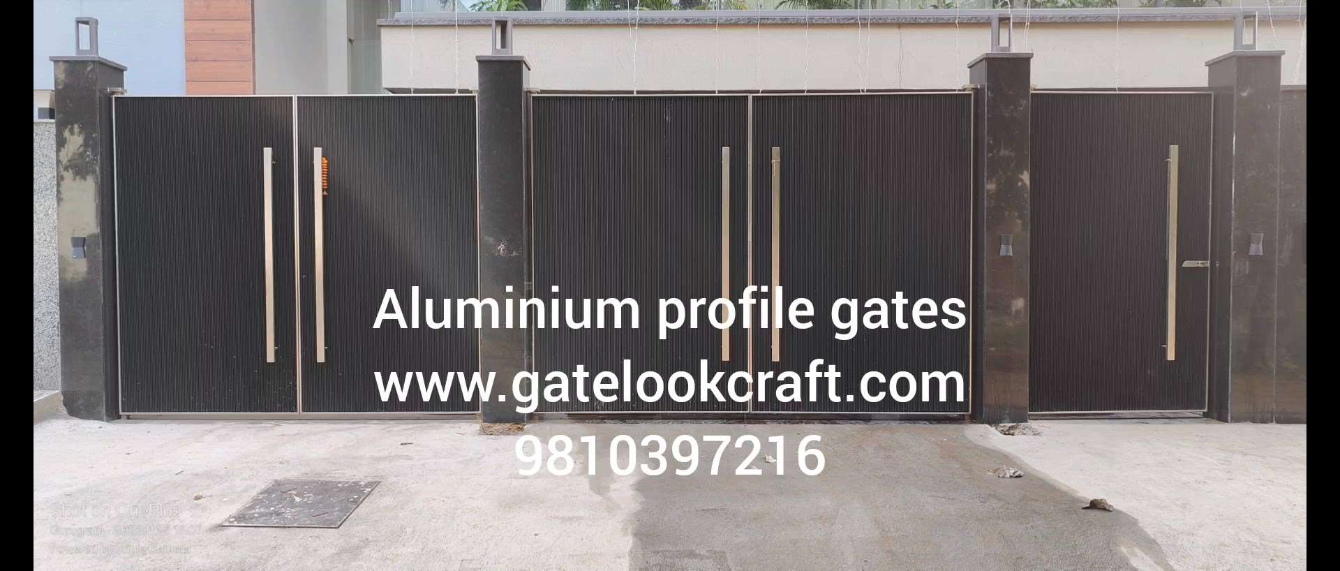 Aluminium profile gates by Hibza sterling interiors pvt ltd #gatelookcraft #aluminiumprofilegates #aluminiumprofile #Gates #MainGates #profilegate #aluminiumgates #modulergates #fancygates