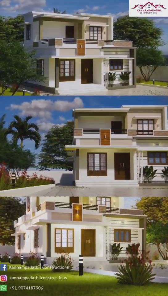 1350 sqft home. 
#3d_Animations  #ContemporaryHouse  #modernhome  #KeralaStyleHouse  #budgethomeplan  #exteriorwalkthrough