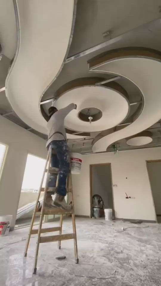gypsum false ceiling only ₹80 per squire fit Starting labour plus material A1