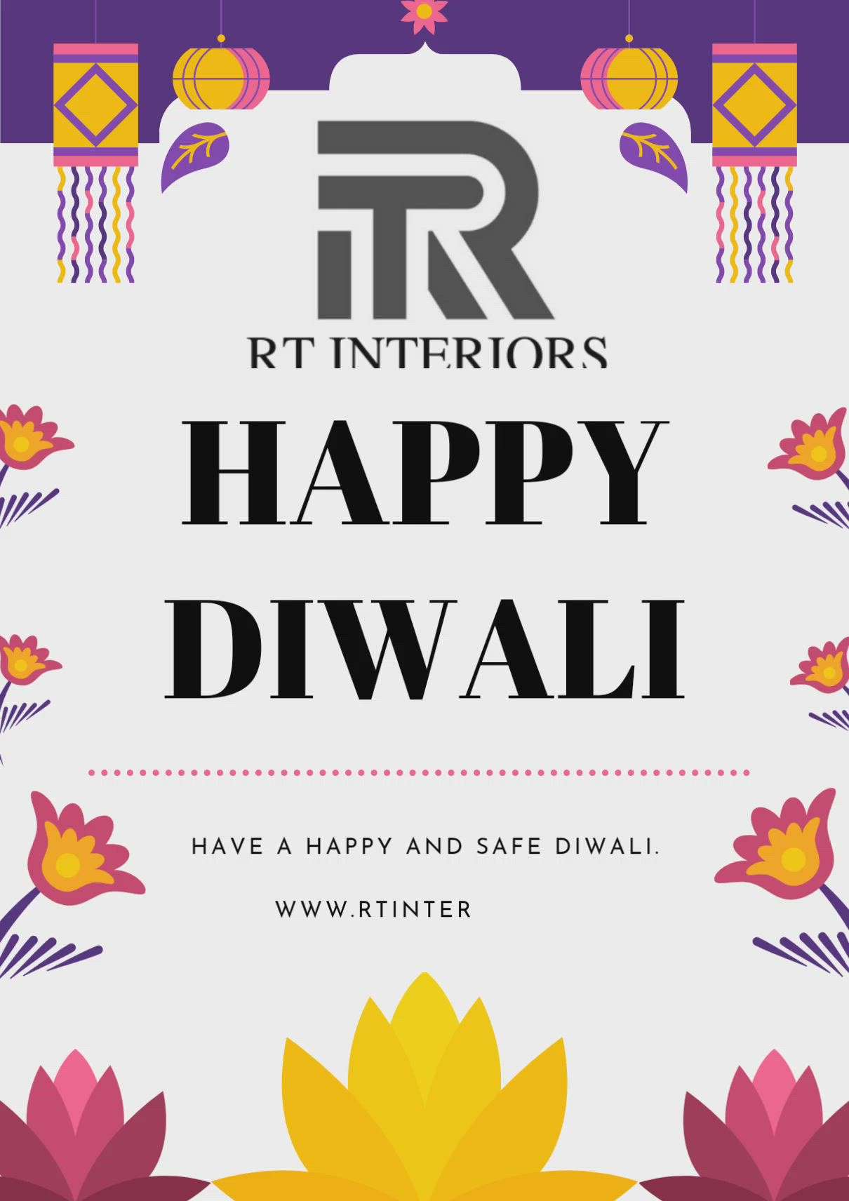 happy diwali from the teams of RT INTERIORS #diwali #rtinteriors2021  #koloapp  #viral2022  #treding