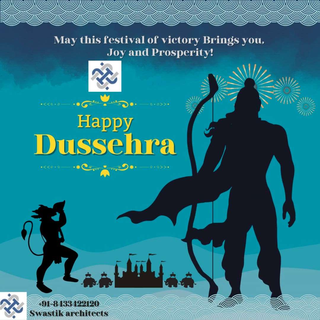 Wishing You a Joyous Dussehra!
Dussehra is a time for celebration, a moment to reflect on the triumph of good over evil and a reminder of the enduring power of righteousness and courage. May this auspicious occasion bring you and your loved ones joy, prosperity, and the strength to overcome life's challenges.
As the effigy of Ravana burns, let it symbolize the removal of negativity from our lives, leaving space for positivity, light, and love. Embrace the spirit of Dussehra, cherish the values of truth and virtue, and may this festival bring you peace and happiness.
Enjoy the festivities, relish the delicious treats, and create lasting memories with your family and friends. Happy Dussehra to you and your loved ones!
Warm regards,
Ar.Somitra Bhardwaj