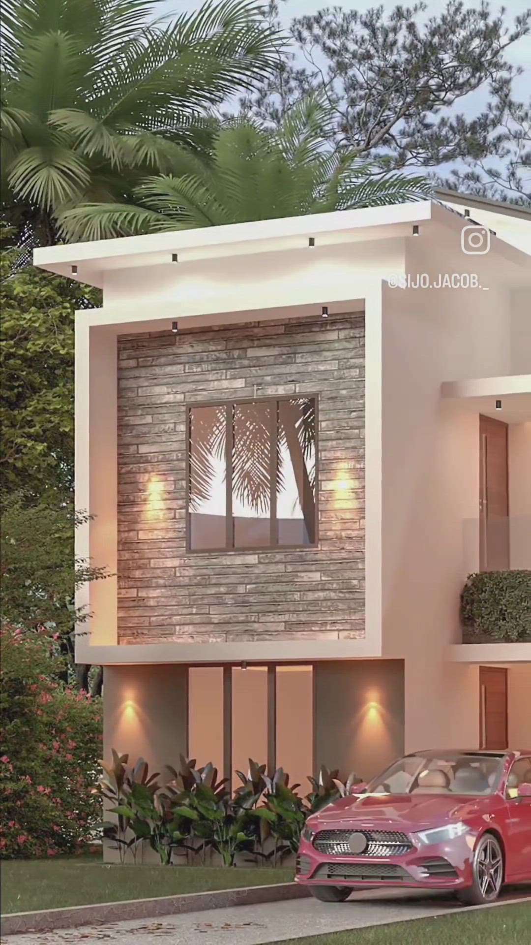 3 bedroom home. Total area 1250 sqft. #3BHKHouse #ContemporaryHouse #modernhome