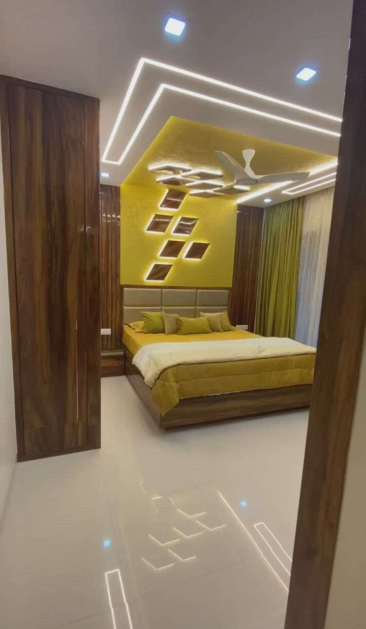 #bedroom design and led penal