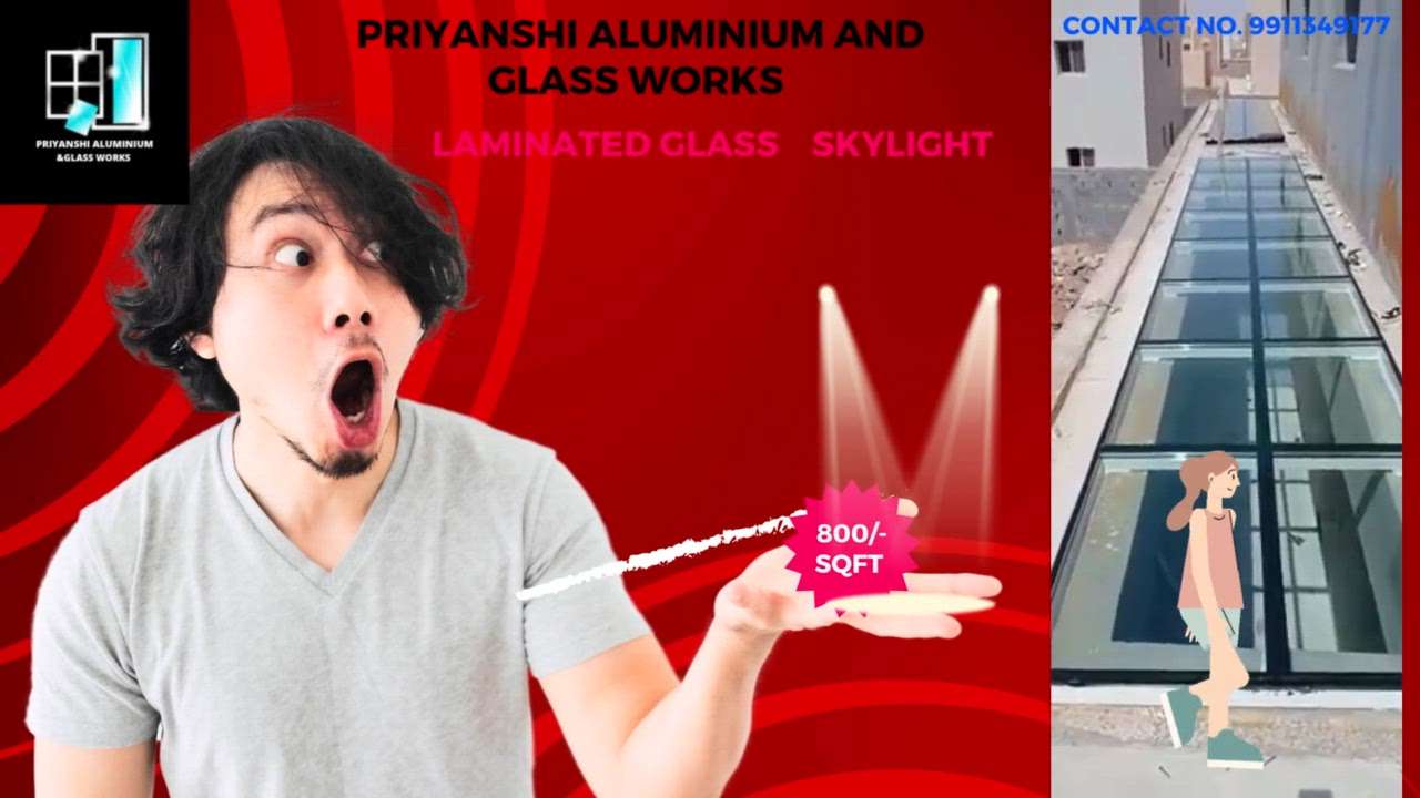 laminateg glass sky light