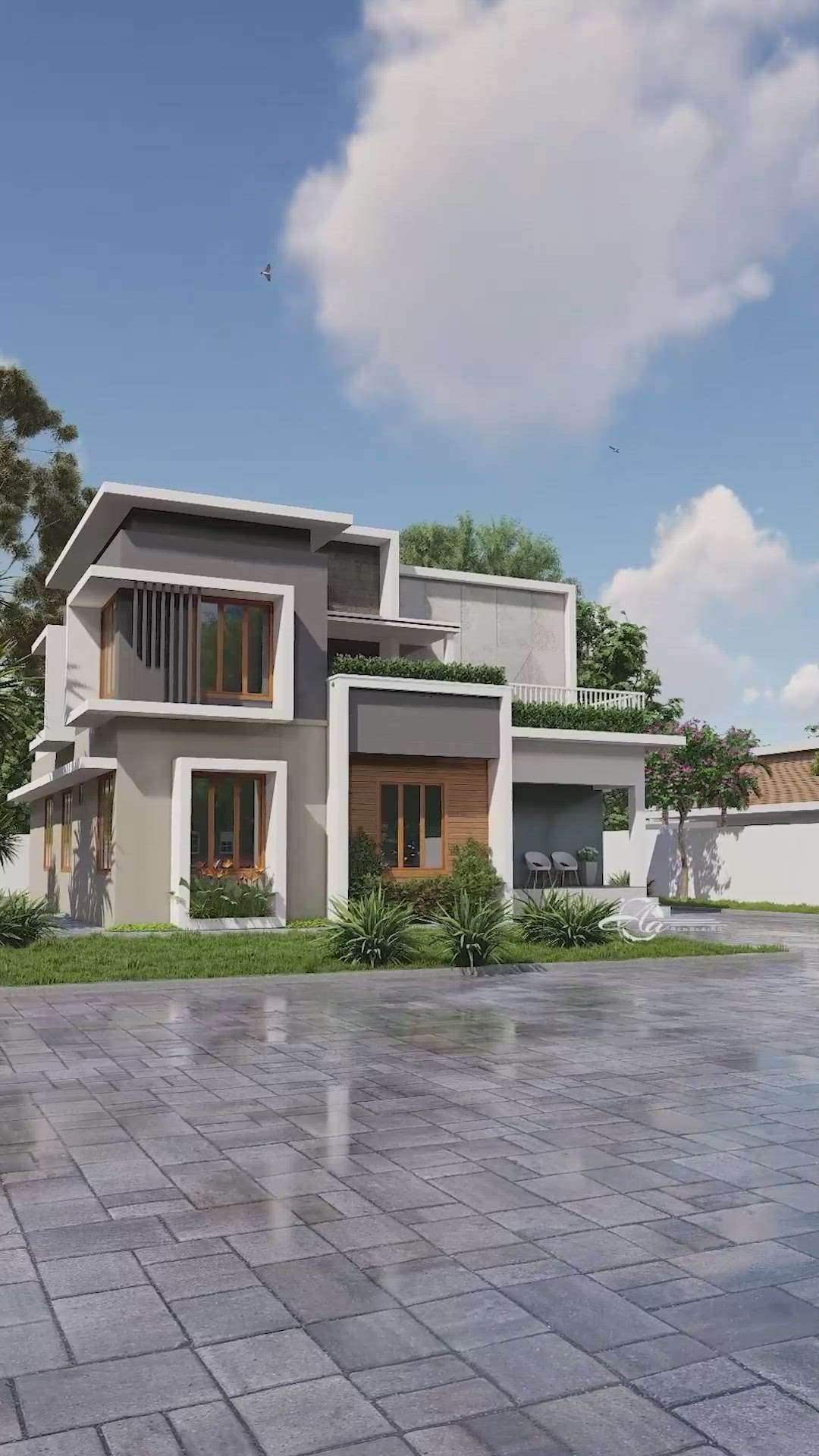 #exteriordesigns #modernhome #moderndesign #ContemporaryHouse #HouseConstruction #3Dexterior #exterior3D