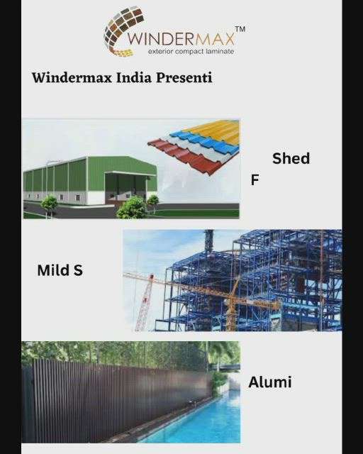 Good morning have a great day  
Interior and exterior products available in wholesale prices  
Our Product details 
Metal exterior wall cladding
HPL High pressure laminate
ACL Aluminum composite louvers 
Solid aluminium louvers
WPC louvers
Wall FINs 
ACP Aluminium composite panel
ACP/HPL Colour rivets
Shed fabrication 
For more details our all products please visit websites
www.windermaxindia.com
www.indianmake.co.in 
or call us on 
8882291670 9810980278
Regards
Windermax India #sheds  #MetalSheetRoofing  #BathroomStorage  #shedconstruction #exterior_Work  #exteriorvideo