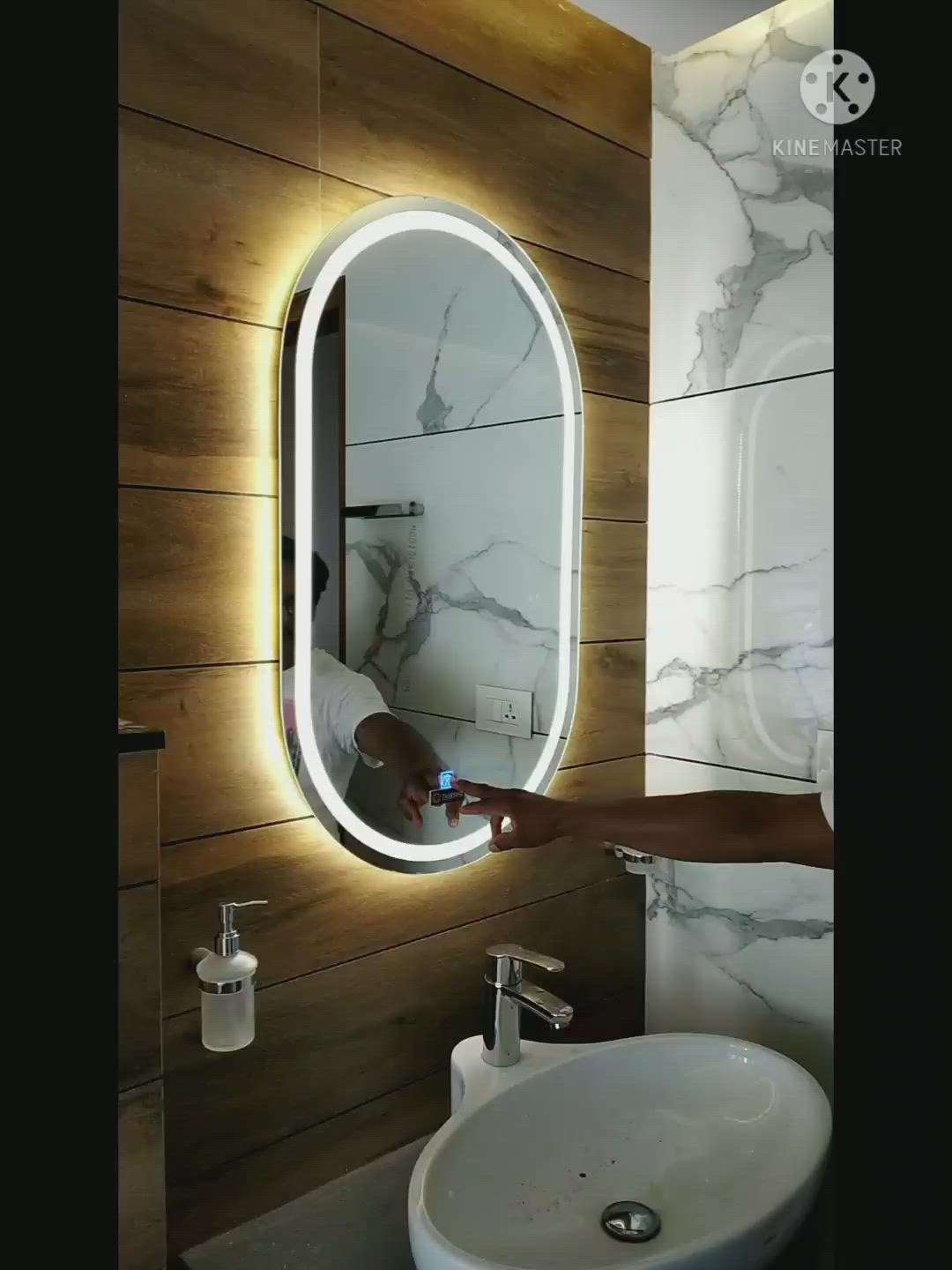 led mirror with touch sensor switch 
in and out light 9.7.4.4.4.5.6.9.3.3.9