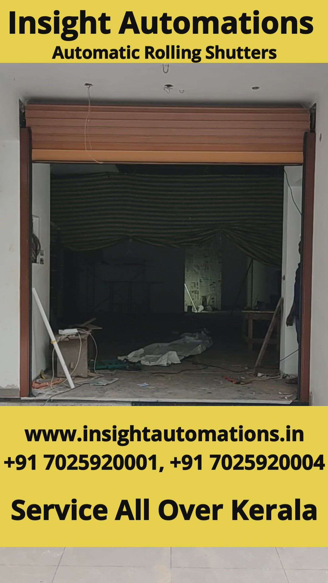 Automatic Rolling shutters for homes #insightautomations #RollingShutters #WindowsIdeas #GlassDoors