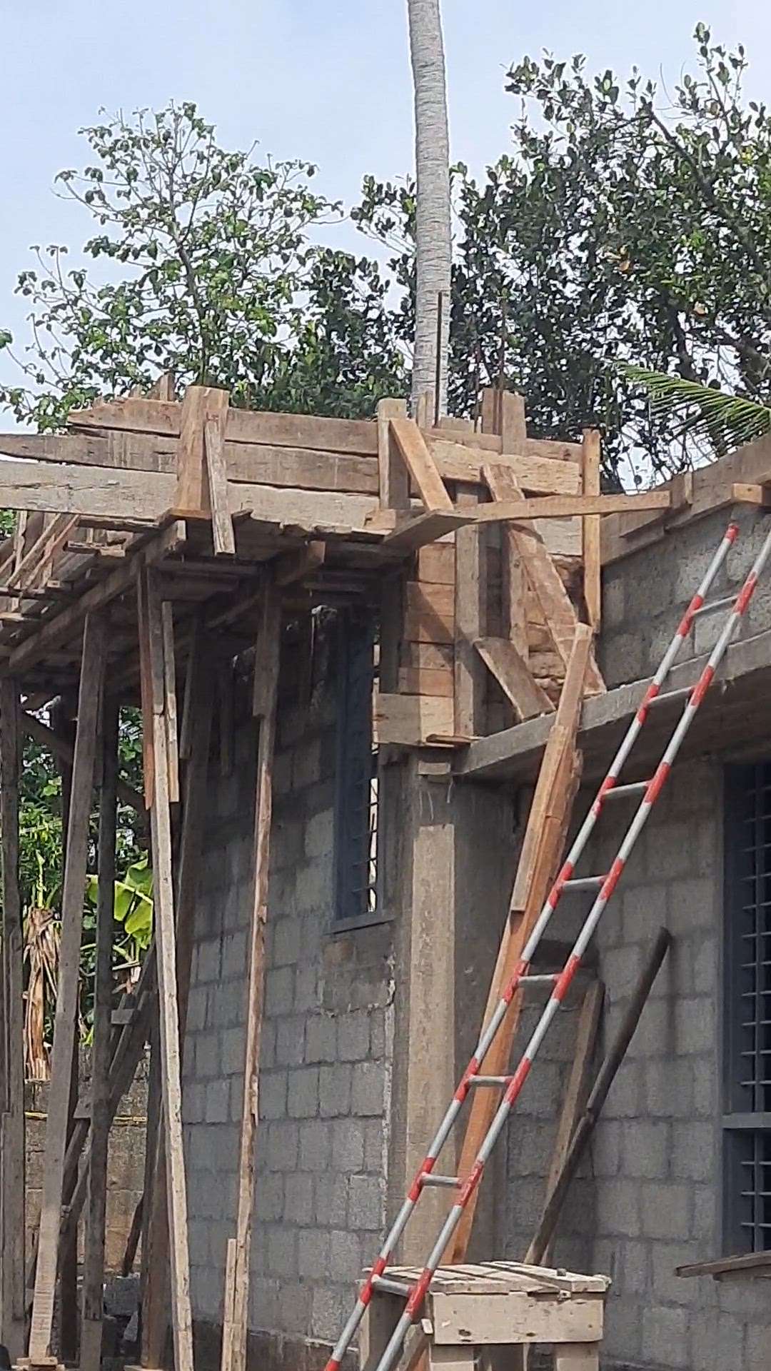 Roof form work installation , trivandrum .