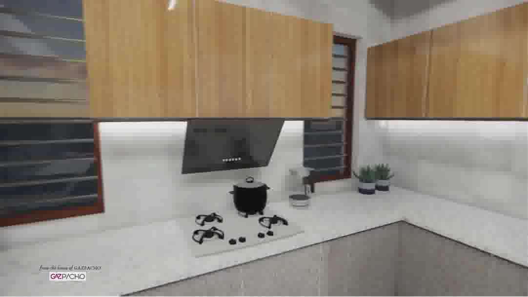 # G ship kitchen with breakfast counter  #Modular Kitchen