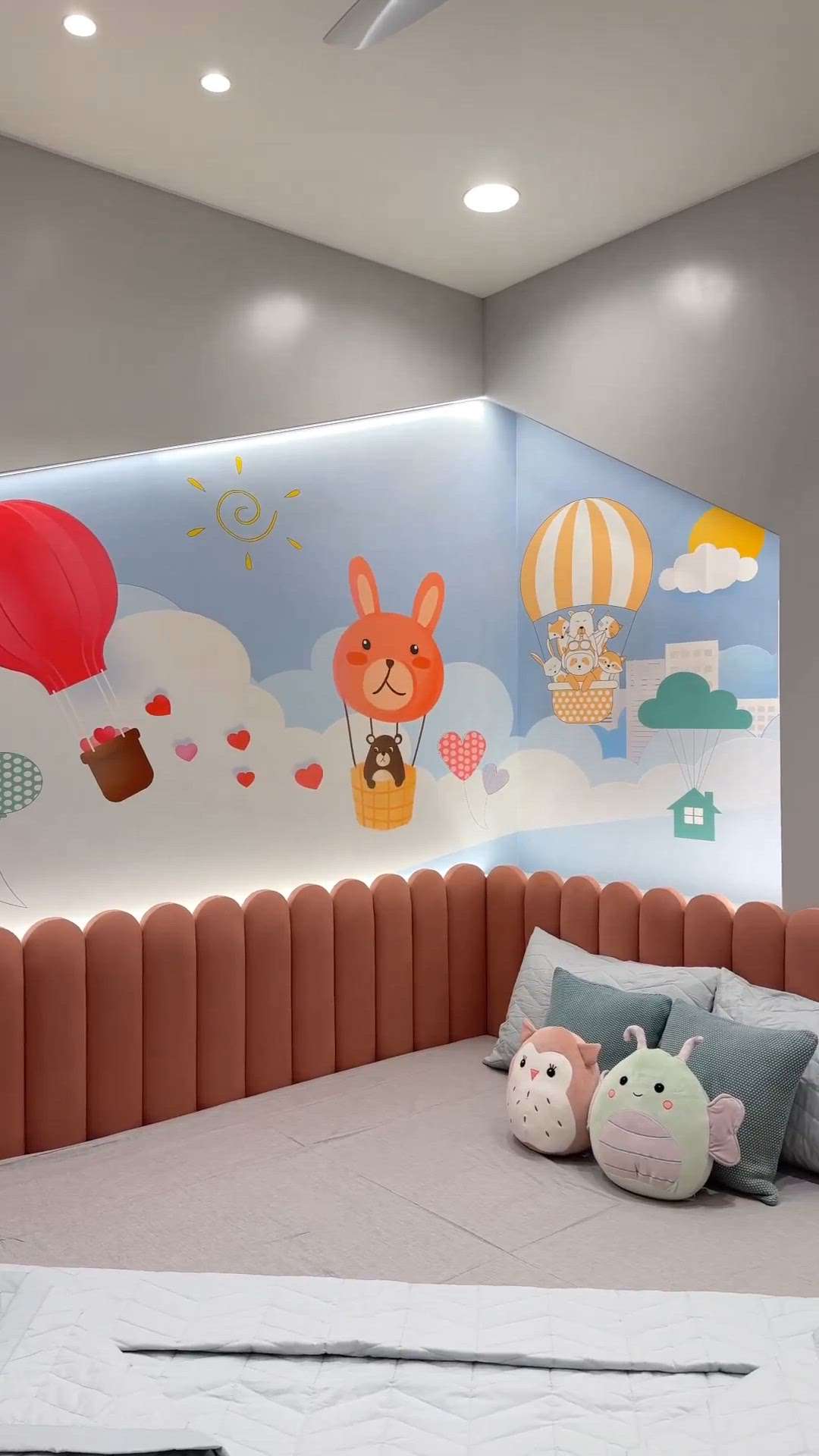 kids customised wallpaper installation 🤩✨ #customizedwallpaper